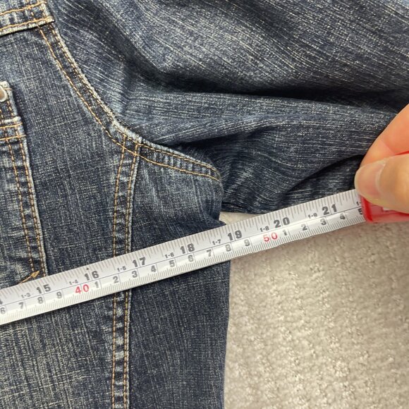 VTG Tommy Hilfiger Womens Sz XL Dark Wash Jean Jacket Button Up Canada Made - Picture 6 of 13